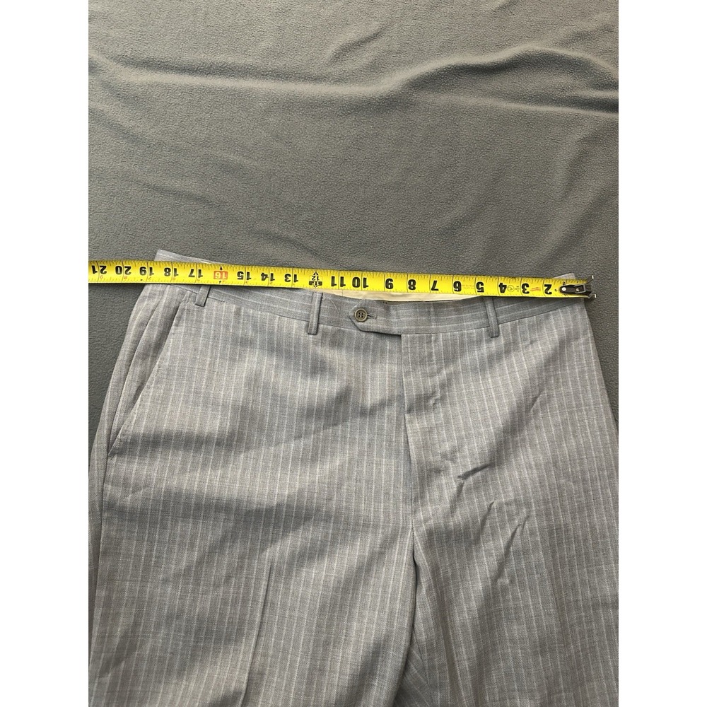 Canali Suit Mens 56 38R Gray Pin Stripe Wool 2 Piece Italy - Picture 14 of 16
